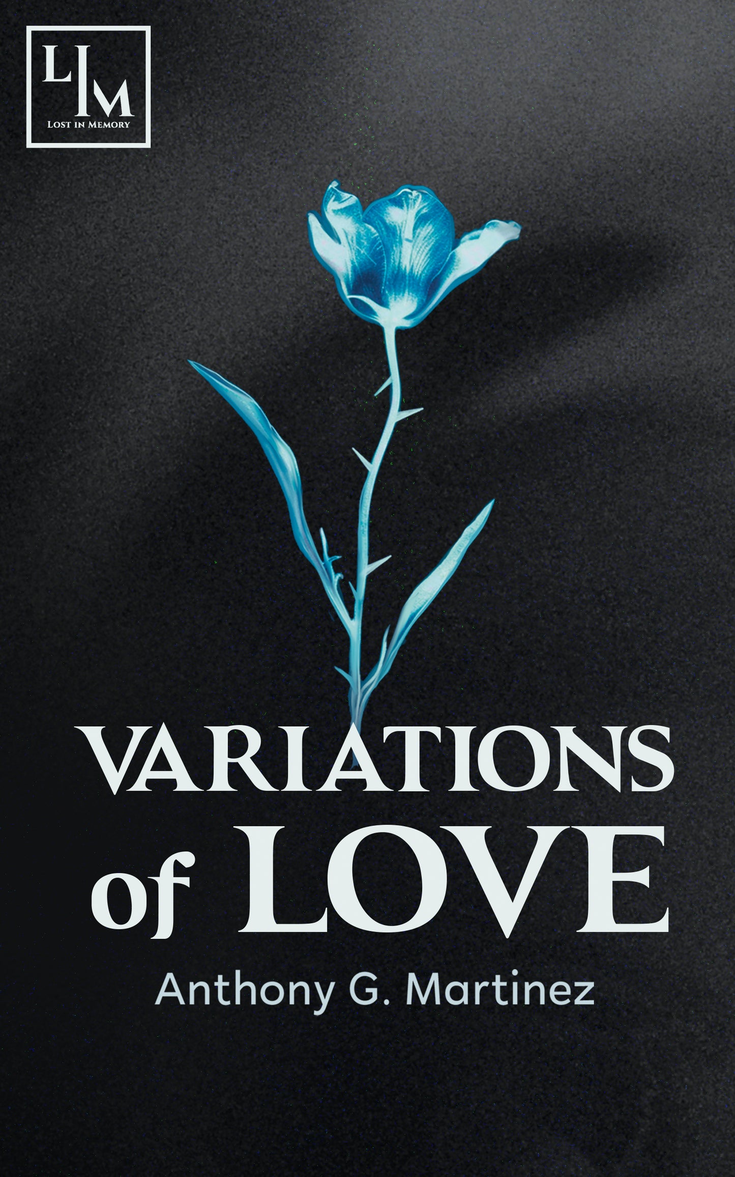 A fluorescent blue rose.