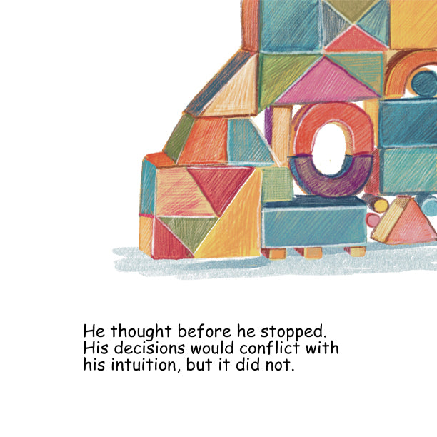 Wood blocks stacked together.