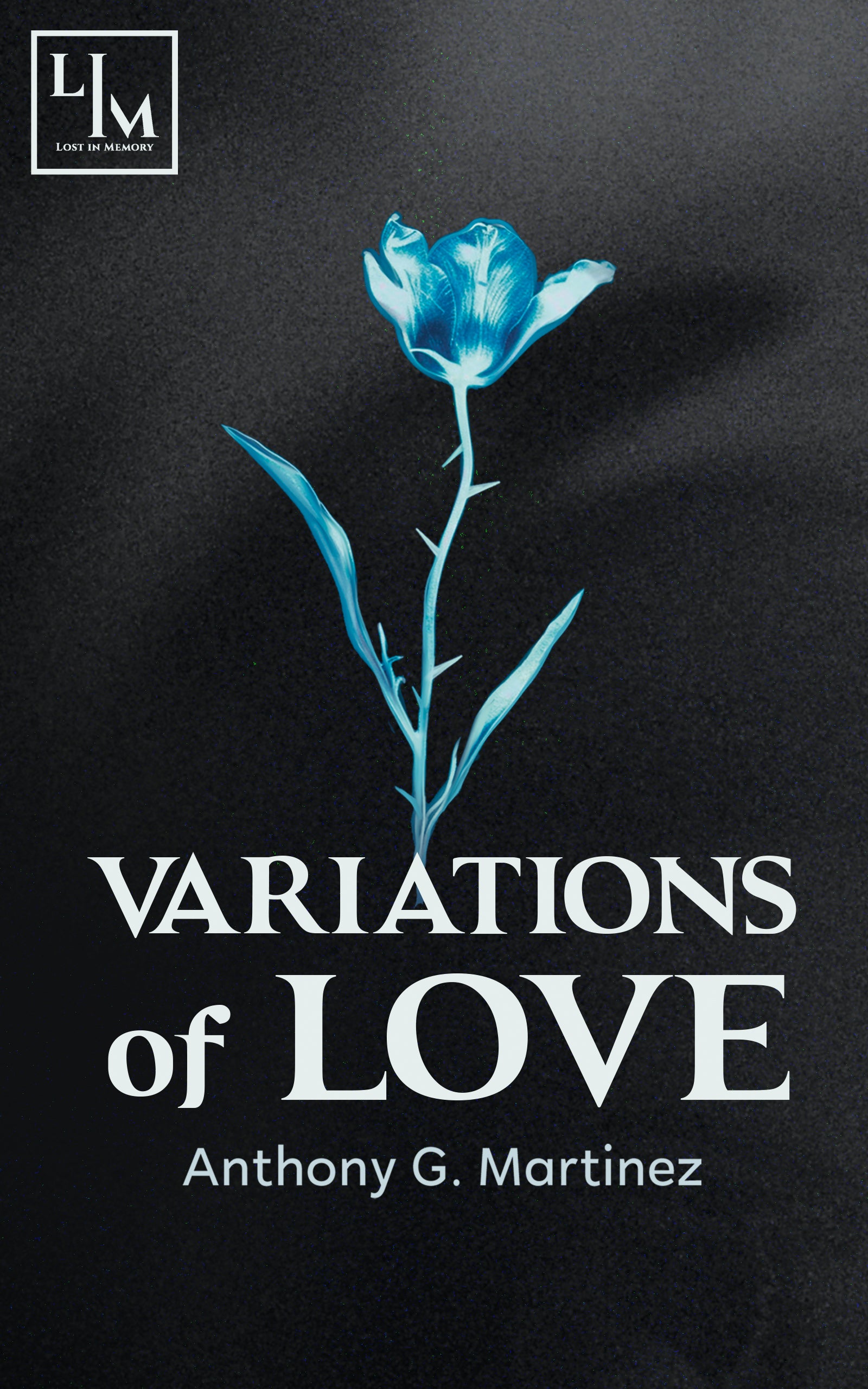 A fluorescent blue rose.